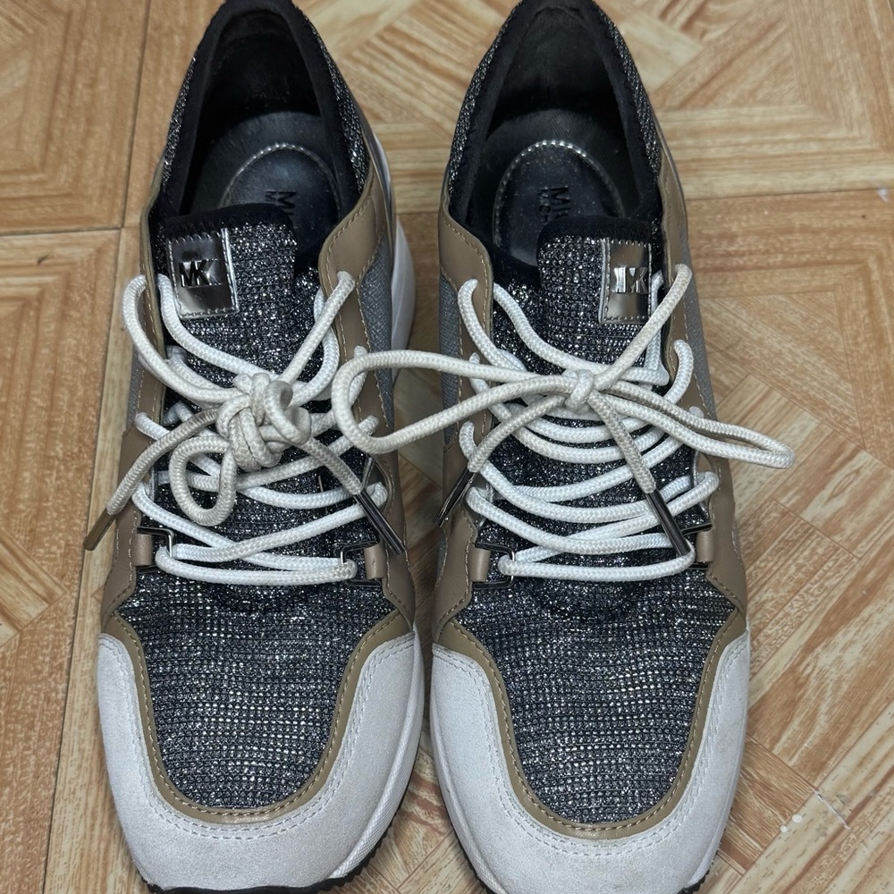Michael Kors Black and Tan Sneakers